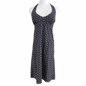 ATHLETA PACK EVERYWHERE BLACK WHITE PATTERN HALTER DRESS - 2